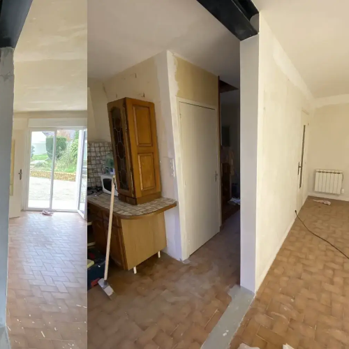 Pose bande à joint (1/2)