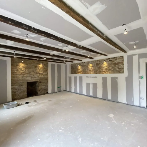 Pose de cloisons sèches placo