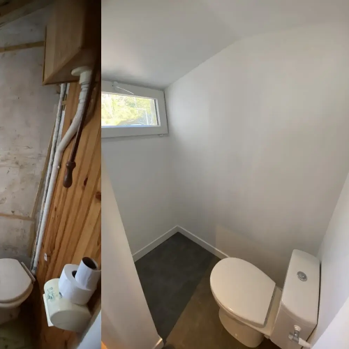 Rénovation pièce complète + pose d'un WC