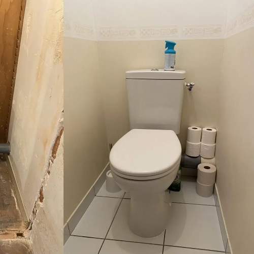Rénovation cabinet de toilette WC