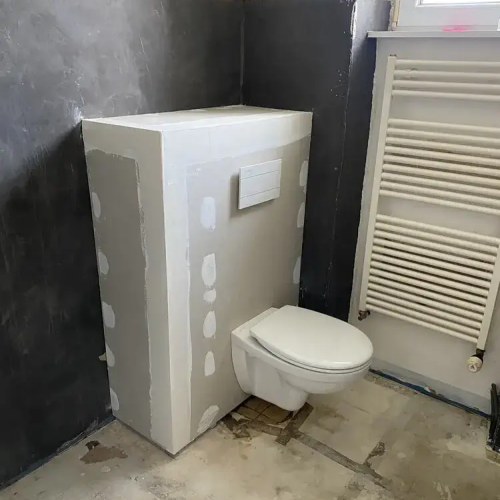 Pose WC suspendus